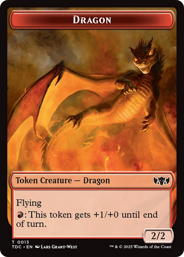 Dragon Egg // Dragon (0013) Double-Sided Token [Tarkir: Dragonstorm Commander Tokens] - 0