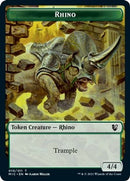 Rhino // Wolf Double-Sided Token [Innistrad: Midnight Hunt Commander Tokens]-1