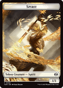 Spirit (0006) // Spirit (0007) Double-Sided Token [Tarkir: Dragonstorm Tokens]-1