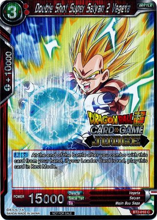 Doble Disparo Super Saiyan 2 Vegeta (BT2-010) [Tarjetas de Promoción de Judge] 