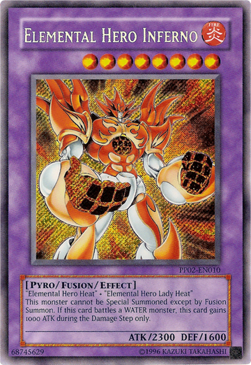 Héroe elemental Infierno [PP02-EN010] Secreto raro 