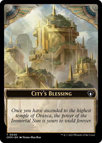 Ficha de bendición de la ciudad [Fichas de comandante maestro] 