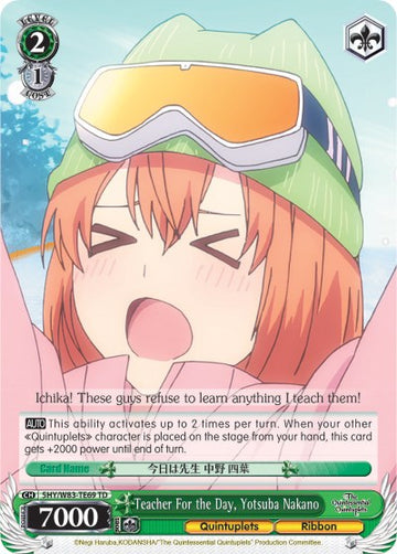 Maestra por un día, Yotsuba Nakano (5HY/W83-TE69 TD) [Las quintillizas por excelencia] 