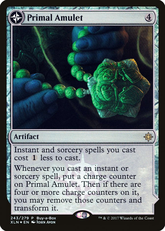 Amuleto primigenio // Fuente primigenia (Comprar una caja) [Cofre del tesoro de Ixalan] 