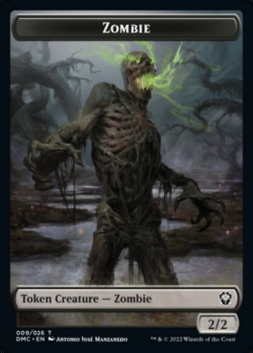 Bird (002) // Zombie Double-Sided Token [Dominaria United Tokens] - 0