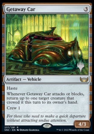 Automóvil de escape (paquete promocional) [Promociones de Streets of New Capenna] 