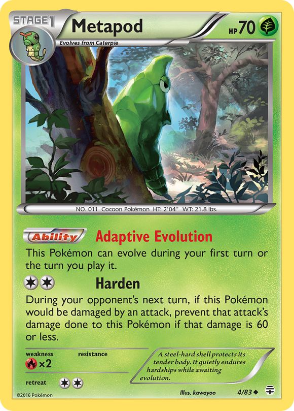 Metapod (4/83) [XY: Generaciones] 