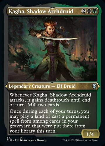 Kagha, archidruida de las sombras (lámina grabada) [Commander Legends: Battle for Baldur's Gate] 
