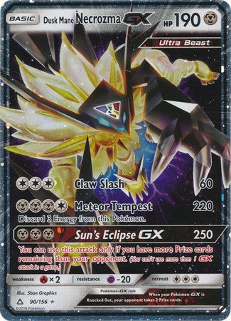 Necrozma melena del crepúsculo GX (90/156) (carta gigante) [Sun &amp; Moon: Ultra Prism] 