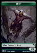 Wolf // Beast (008) Double-Sided Token [Innistrad: Midnight Hunt Tokens]-2