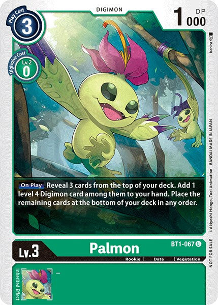 Palmon [BT1-067] (Paquete oficial del torneo vol. 3) [Lanzamiento de promociones especiales] 