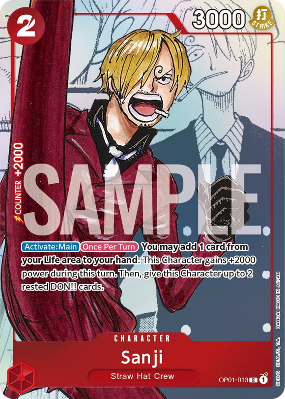 Sanji (arte alternativo) [Tarjetas promocionales de One Piece] 