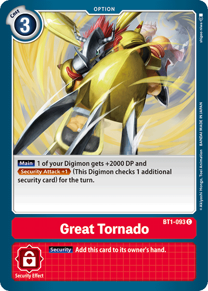 Gran Tornado [BT1-093] [Lanzamiento de la versión especial de refuerzo 1.0] 