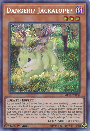 ¿Peligro? ¿Jackalope? [MP19-EN139] Prismatic Secret Rare 