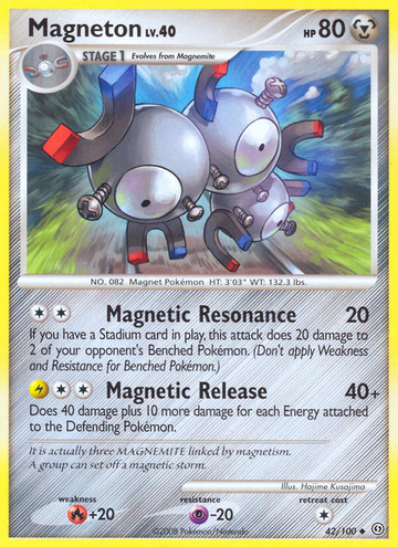 Magneton (42/100) [Diamante y Perla: Frente de tormenta] 