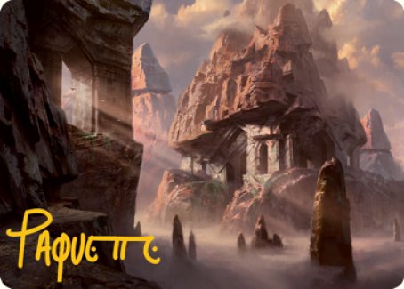Tarjeta de arte de montaña (277) (firma estampada en dorado) [Serie de arte de Dungeons &amp; Dragons: Adventures in the Forgotten Realms] 