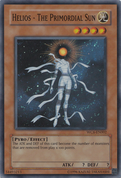 Helios - El Sol Primordial [WC6-EN002] Super Raro 