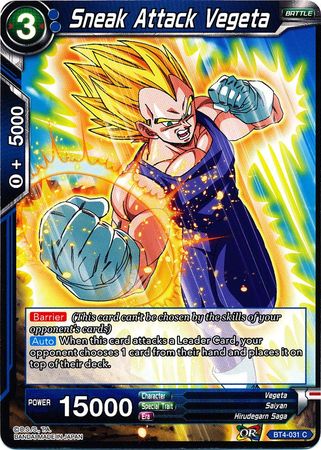 Ataque furtivo de Vegeta (BT4-031) [Guerra colosal] 