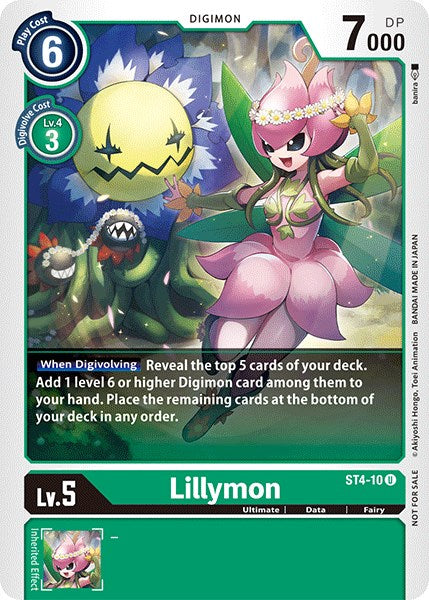 Lillymon [ST4-10] (Paquete oficial de torneo vol. 3) [Mazo inicial: Promociones Giga Green] 