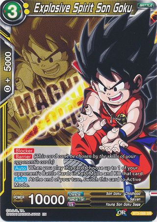 Son Goku Espíritu Explosivo (BT3-088) [Magnífica Colección Guerrero Abandonado] 