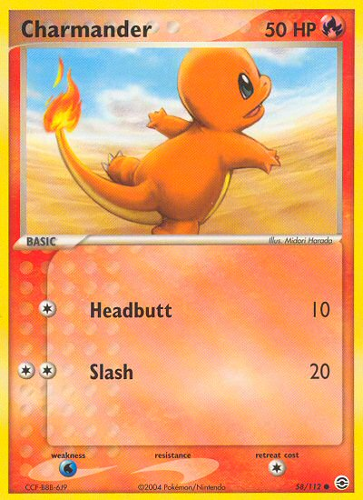 Charmander (58/112) [EX: Rojo Fuego y Verde Hoja] 