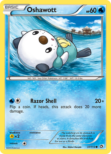 Oshawott (37/113) [Blanco y negro: tesoros legendarios] 