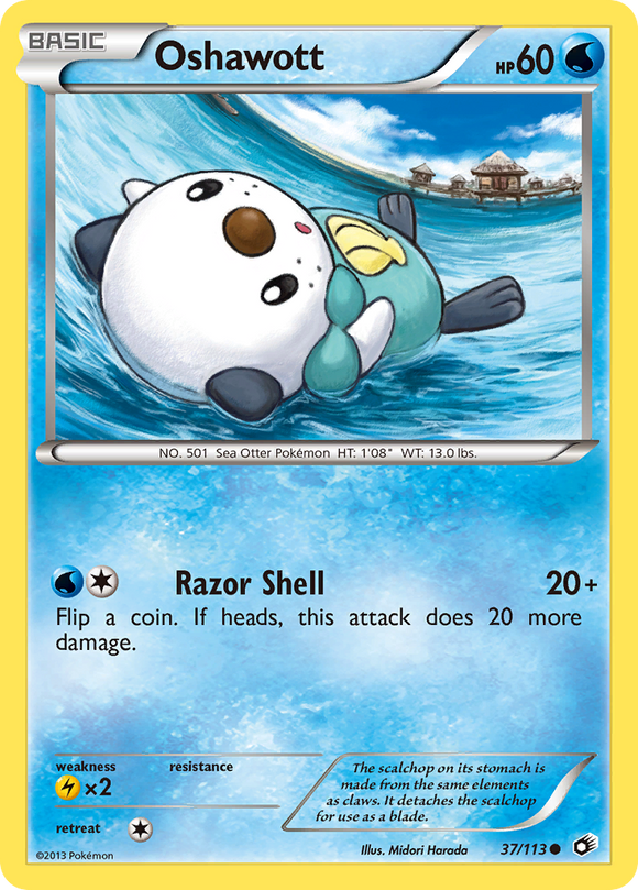 Oshawott (37/113) [Blanco y negro: tesoros legendarios] 