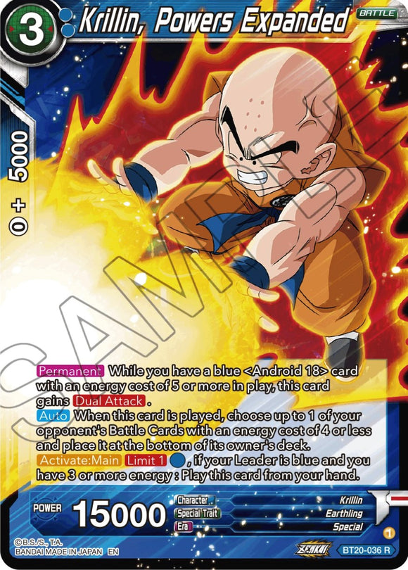 Krillin, poderes ampliados (BT20-036) [Poder absorbido] 