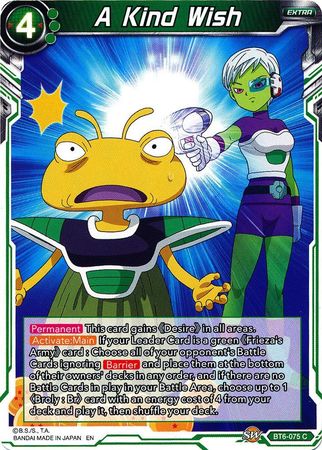 Un amable deseo (BT6-075) [Reyes Destructores] 