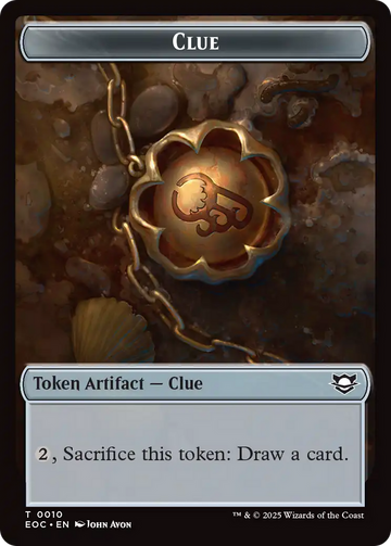 Copy // Clue Double-Sided Token [Edge of Eternities Commander Tokens] - 0