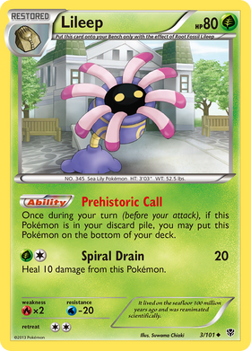 Lileep (3/101) [Black & White: Plasma Blast]