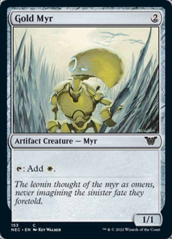 Myr dorado [Kamigawa: Comandante de la Dinastía Neon] 