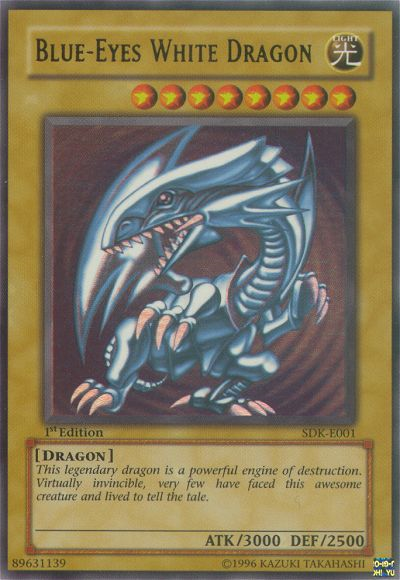 Dragón blanco de ojos azules [SDK-E001] Ultra raro 