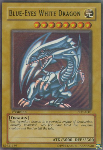 Dragón blanco de ojos azules [SDK-E001] Ultra raro 
