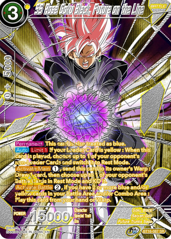 SS Rose Goku Black, El futuro en juego (BT16-087) [Selección del coleccionista vol. 3] 