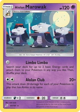 Marowak de Alola (64/181) [Sol y Luna: Formen equipo] 