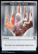 Clue // Wrenn and Seven Emblem Double-Sided Token [Innistrad: Midnight Hunt Tokens]-2