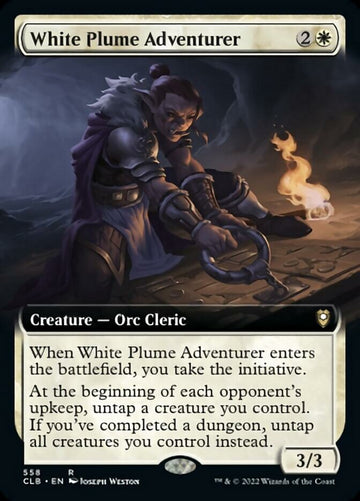 Aventurero de la pluma blanca (ilustración ampliada) [Commander Legends: Battle for Baldur's Gate] 