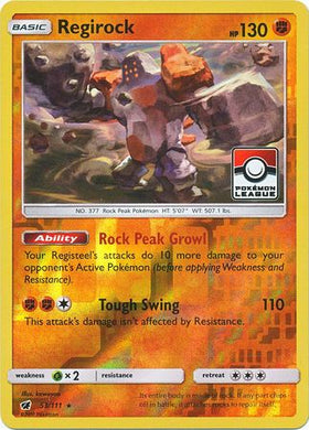 Regirock (53/111) (Promoción de la Liga) [Sun &amp; Moon: Crimson Invasion] 