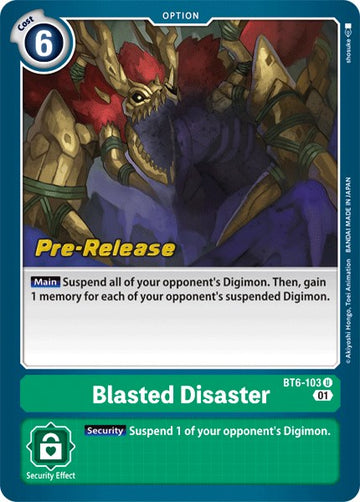 Desastre explosivo [BT6-103] [Tarjetas de prelanzamiento de Double Diamond] 
