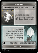 Copy // Monster Role / Virtuous Role Double-Sided Token [Wilds of Eldraine Commander Tokens]-1