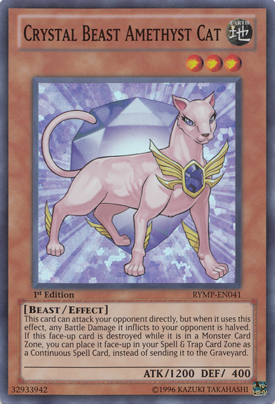 Bestia de cristal Gato amatista [RYMP-EN041] Súper raro 