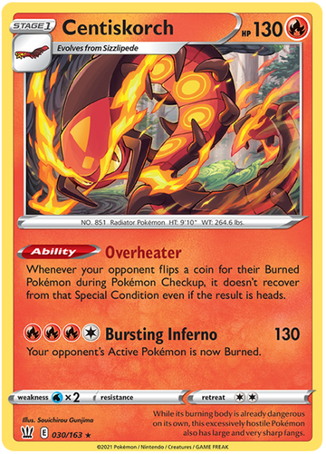 Centiskorch (030/163) [Espada y escudo: estilos de batalla] 