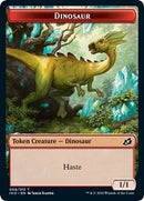 Dinosaur // Human Soldier (005) Double-Sided Token [Ikoria: Lair of Behemoths Tokens]-1