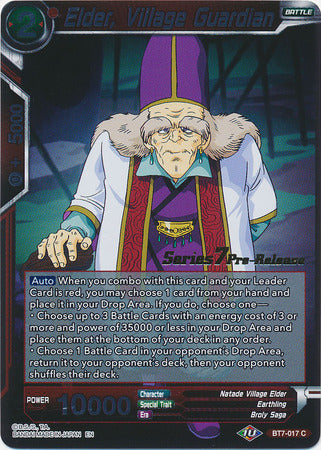 Anciano, guardián de la aldea (BT7-017_PR) [Promociones previas al lanzamiento de Asalto de los Saiyans] 