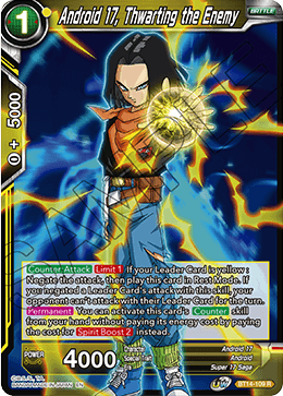 Androide 17, frustrando al enemigo (BT14-109) [Cross Spirits] 