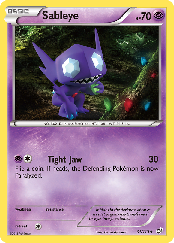 Sableye (61/113) [Blanco y negro: tesoros legendarios] 