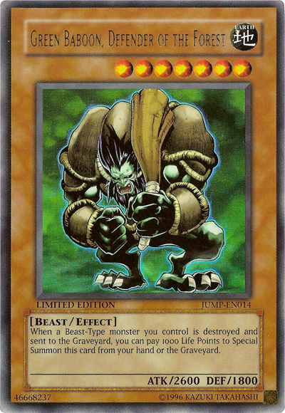 Babuino verde, defensor del bosque [JUMP-EN014] Ultra raro 