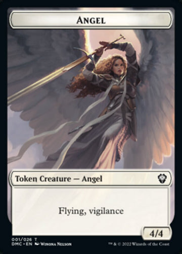 Bird (002) // Angel Double-Sided Token [Dominaria United Tokens] - 0