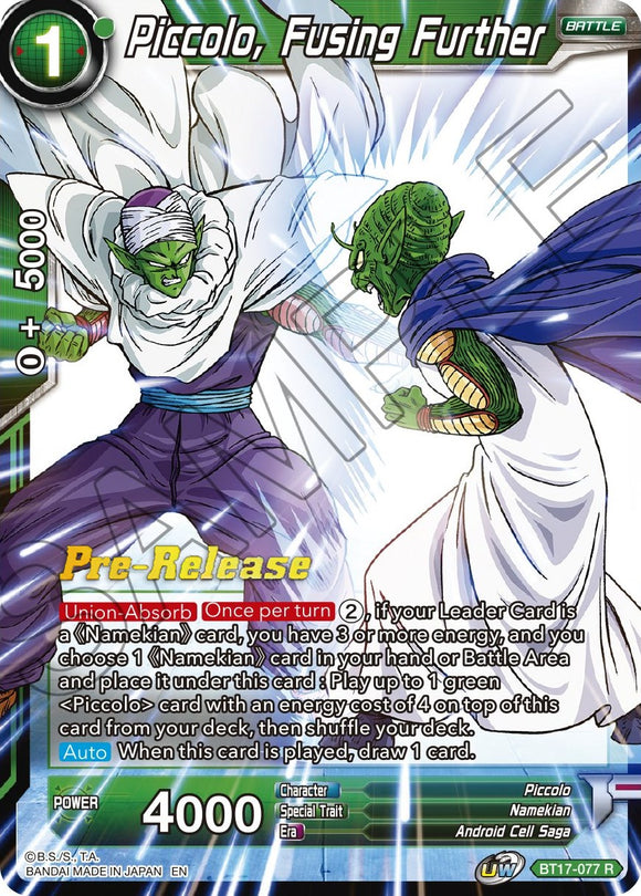 Piccolo, fusionándose aún más (BT17-077) [Promociones de prelanzamiento de Ultimate Squad] 